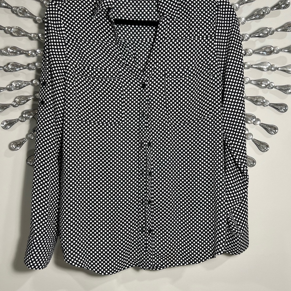 Express Portofino Shirt-Black and White